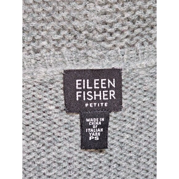 Eileen Fisher Women's Moss Green Wool/Mohair Blend Cardigan Sweater Sz SP 2209 - Picture 5 of 11